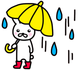 White rabbit Part of the day-to-day sticker #13635953