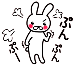 White rabbit Part of the day-to-day sticker #13635967