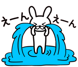 White rabbit Part of the day-to-day sticker #13635969