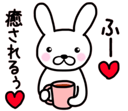 White rabbit Part of the day-to-day sticker #13635971
