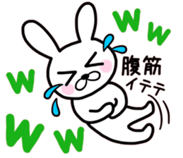 White rabbit Part of the day-to-day sticker #13635975