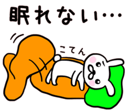 White rabbit Part of the day-to-day sticker #13635981