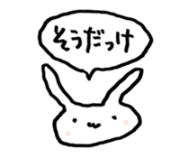 Rabbit to consider the excuse sticker #13636185