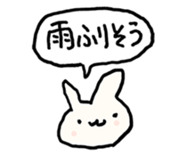 Rabbit to consider the excuse sticker #13636195