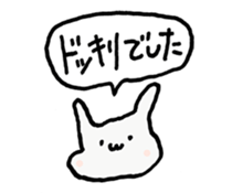 Rabbit to consider the excuse sticker #13636200