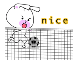 Daily life of cute long ears rabbit. sticker #13636490