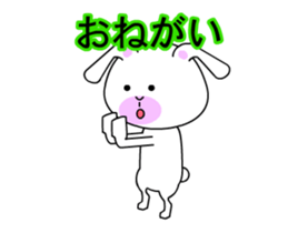 Daily life of cute long ears rabbit. sticker #13636493