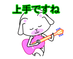 Daily life of cute long ears rabbit. sticker #13636500