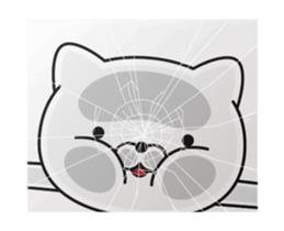 Move! Annoying cat sticker #13637536