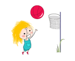 Sports girl animate sticker #13637765