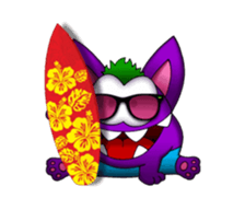 PURPLE GREMLIN 2 (animated) sticker #13638166