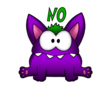 PURPLE GREMLIN 2 (animated) sticker #13638180