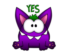 PURPLE GREMLIN 2 (animated) sticker #13638181
