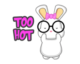 NERDY BUNNY 2 (animated) sticker #13638265