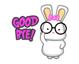 NERDY BUNNY 2 (animated) sticker #13638267