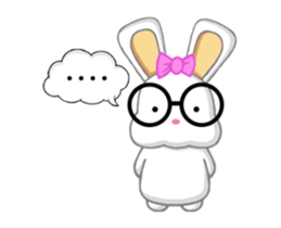 NERDY BUNNY 2 (animated) sticker #13638269