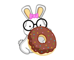 NERDY BUNNY 2 (animated) sticker #13638270