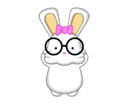 NERDY BUNNY 2 (animated) sticker #13638271