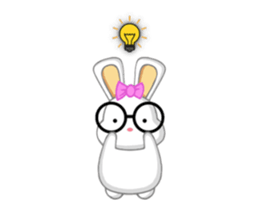 NERDY BUNNY 2 (animated) sticker #13638273