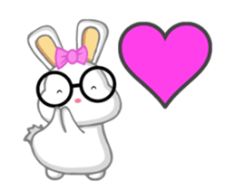 NERDY BUNNY 2 (animated) sticker #13638274