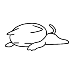 Sticker of white cat "Shiromii" sticker #13638403