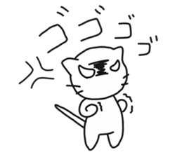 Sticker of white cat "Shiromii" sticker #13638413