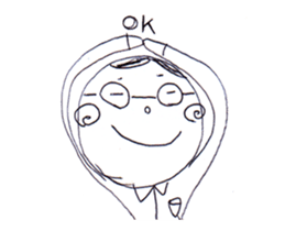 Moving!!A Man Wearing Glasses!! sticker #13638560