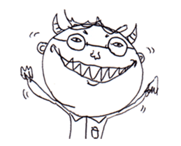 Moving!!A Man Wearing Glasses!! sticker #13638569