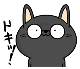 Black cat of everyday conversation sticker #13638597