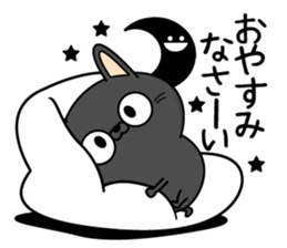 Black cat of everyday conversation sticker #13638605