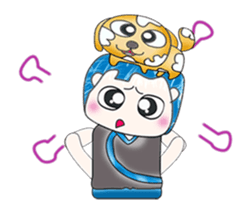 Mr. Fumio. Love dog! sticker #13638636