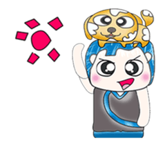 Mr. Fumio. Love dog! sticker #13638646