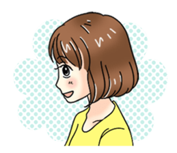 Cute girl cartoon stickers! sticker #13638733