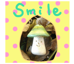 Paper clay mushroom sticker #13639742