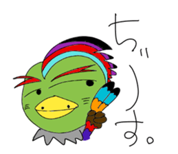 Colorful Chicken 3 sticker #13641847