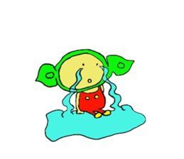 Edamame man one day 3 sticker #13642525