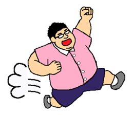 Chubby Man Mr.ABESHI sticker #13642745