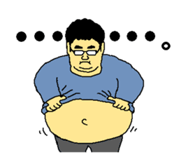 Chubby Man Mr.ABESHI sticker #13642747