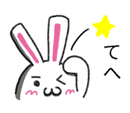 standard rabbit Sticker sticker #13643320