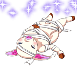 Lovely Halloween Cute Pig Animal English sticker #13643796