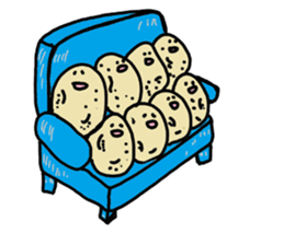 Couch Potatoes2 sticker #13643871