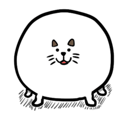 cat cute ball sticker #13644550