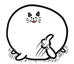 cat cute ball sticker #13644552