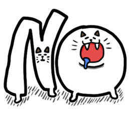 cat cute ball sticker #13644554