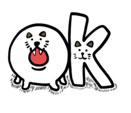 cat cute ball sticker #13644555