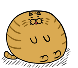 cat cute ball sticker #13644578