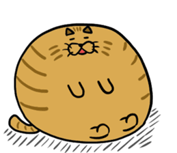 cat cute ball sticker #13644578