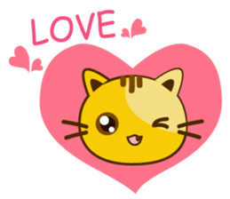 Q orange kitten sticker #13644894