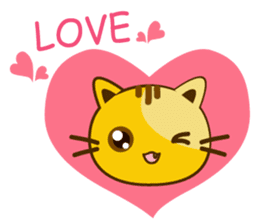 Q orange kitten sticker #13644894