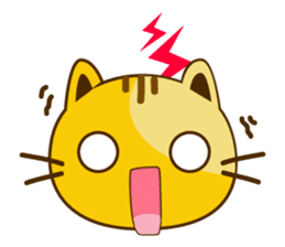 Q orange kitten sticker #13644897